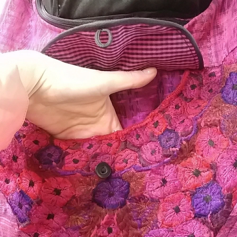Hobo Festival Pink Glitter Carnival Large Bag